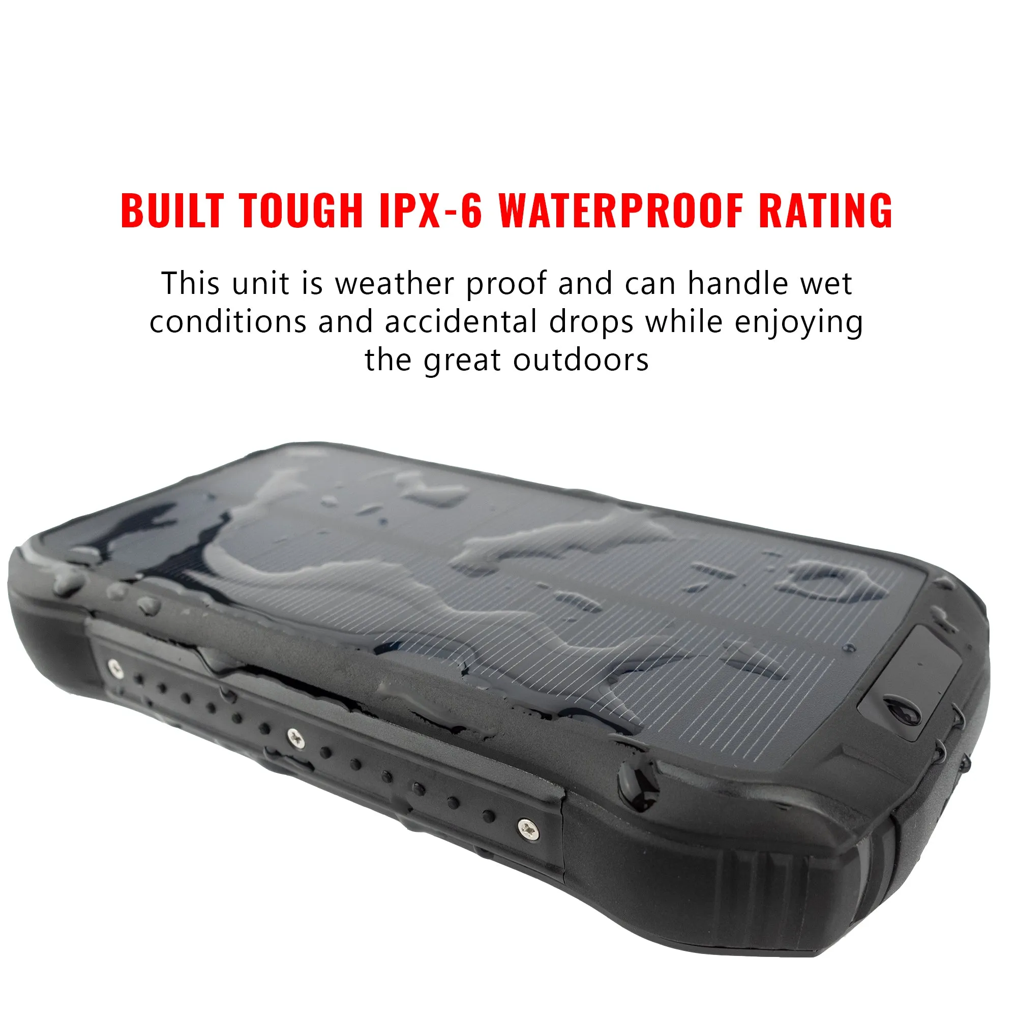 [ Bulk Pack of 10 ] Tough Light i26W USB Solar Power Bank Charger - 26,800 mAh Li Polymer - 2 AMP High Speed Cable Included