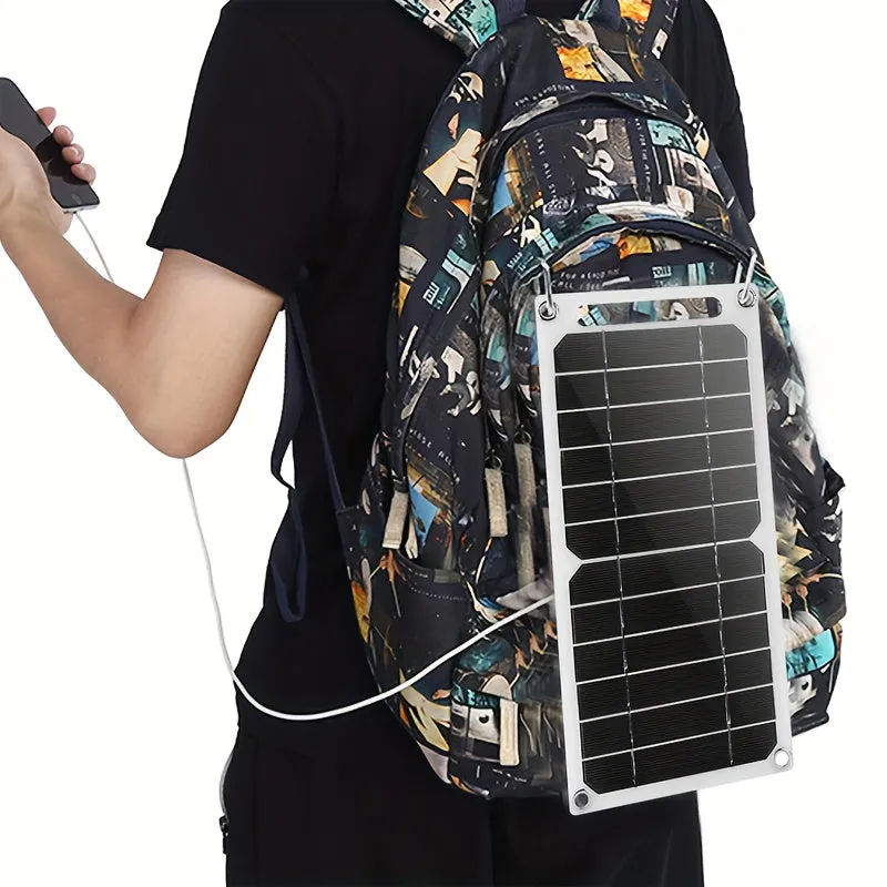 1pc Portable Solar USB Charger 6W, 5V for Outdoor and Camping - TJRAT20