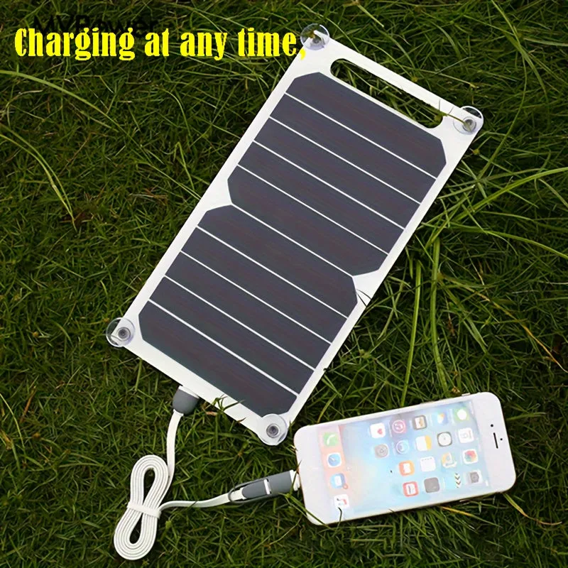 1pc Portable Solar USB Charger 6W, 5V for Outdoor and Camping - TJRAT20