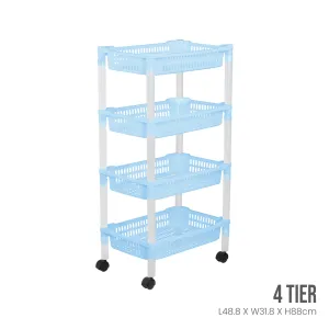 4 TIER BASKET TROLLEY (884-4)