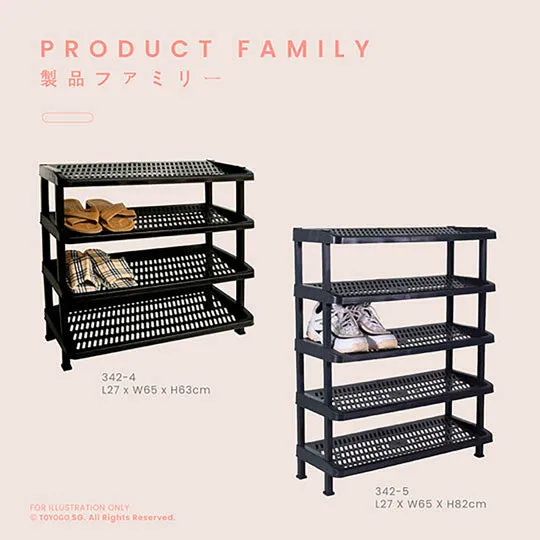4 TIER SHOE RACK (342-4)