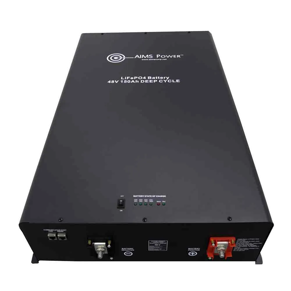 AIMS Power Lithium Battery 48V 150ah LiFePO4 Battery | 7.2KWh