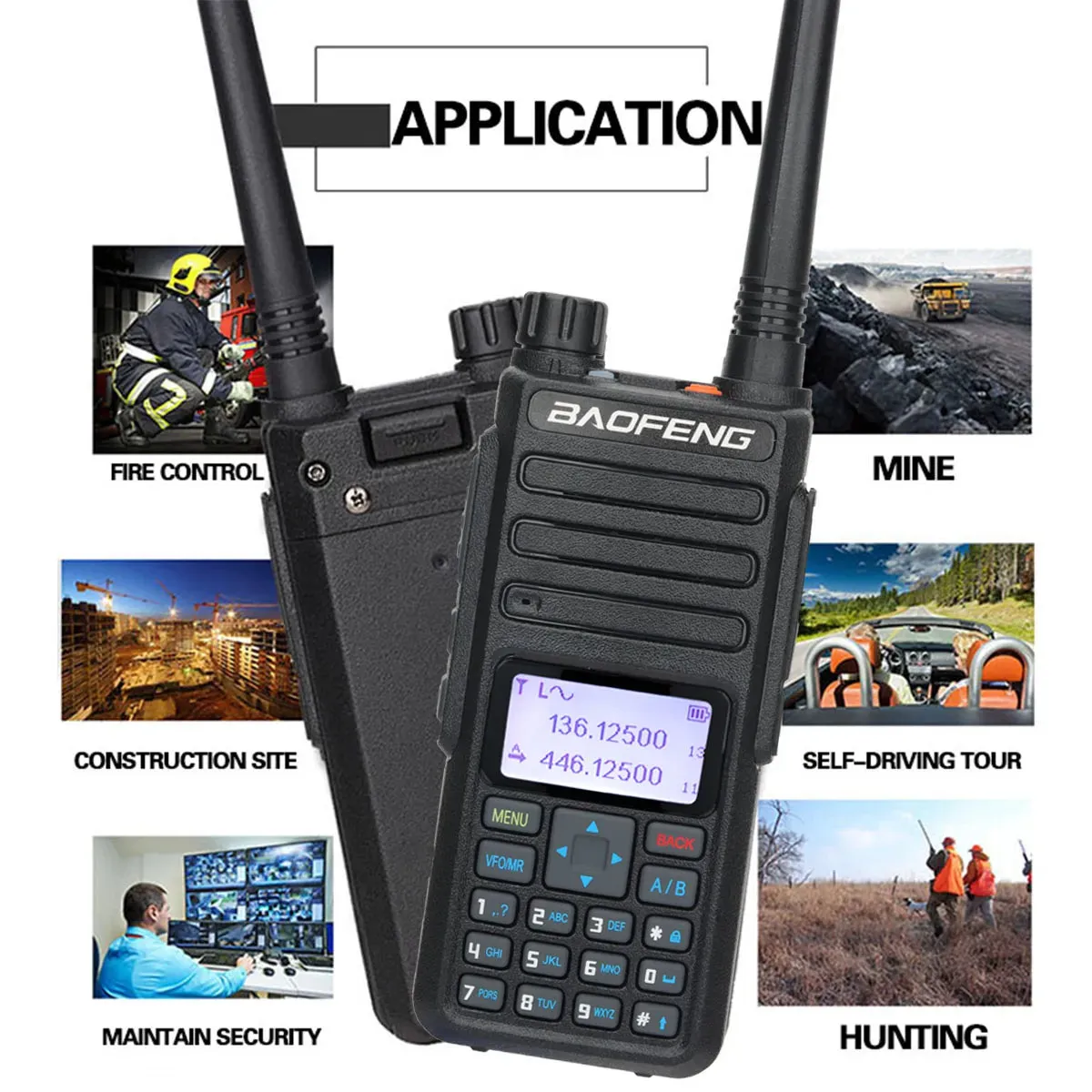 Baofeng DR-1801 Long Range Dual Band DMR Digital/Analog Walkie Talkie Tier 1&2 tier II Dual Time Slot Upgrade Of DM-1801 Radio