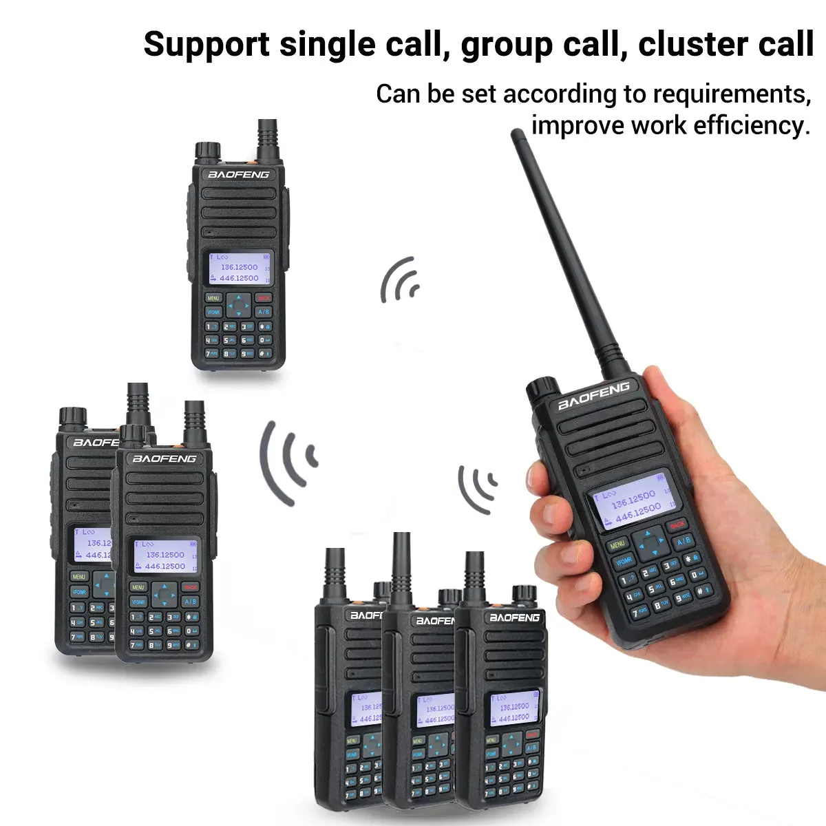 Baofeng DR-1801 Long Range Dual Band DMR Digital/Analog Walkie Talkie Tier 1&2 tier II Dual Time Slot Upgrade Of DM-1801 Radio