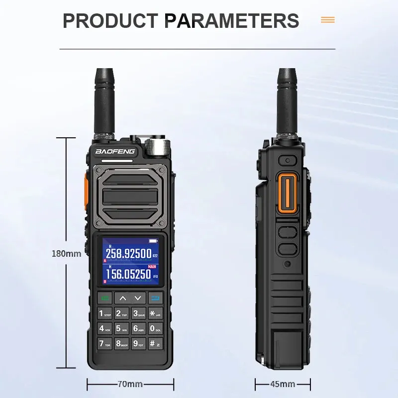 BAOFENG UV-25L Ham Radio High Powerful Tactical Walkie Talkie 50KM Four-Band Type-C 999Channel Two Way Radio BAOFENG NEW Upgrade