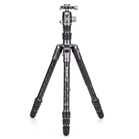 Benro Bat Carbon Fiber Two Series 4-Leg Section Travel Tripod/Monopod with VX25 Ballhead