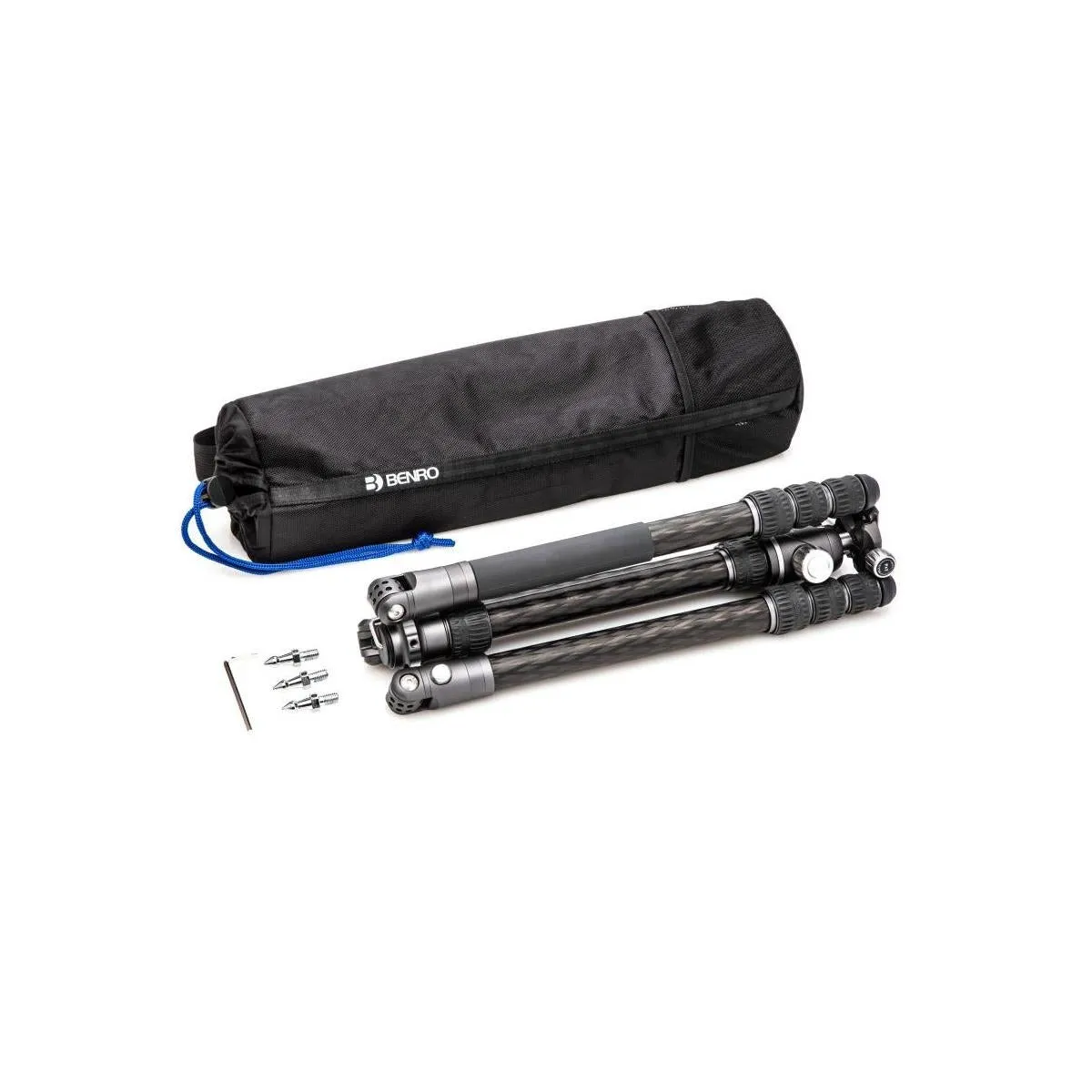 Benro Bat Carbon Fiber Two Series 4-Leg Section Travel Tripod/Monopod with VX25 Ballhead