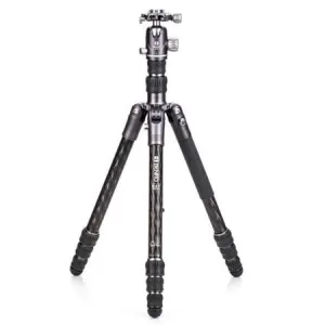 Benro Bat Carbon Fiber Two Series 4-Leg Section Travel Tripod/Monopod with VX25 Ballhead