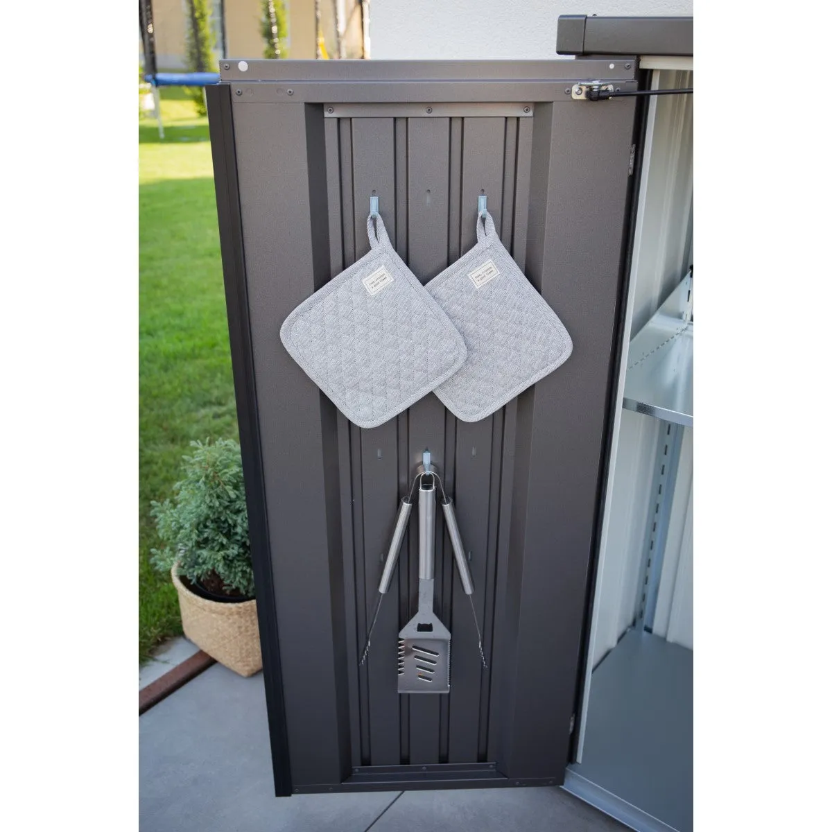Biohort | 4x2x5 ft Romeo Storage Locker - Dark Gray