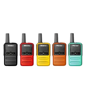 Btoera 2 Pcs Mini Walkie Talkie PMR 446 Portable Two-way Radio Ht PTT Walkie-talkies 5W 16CH UHF 400-470MHz Portable Radio for