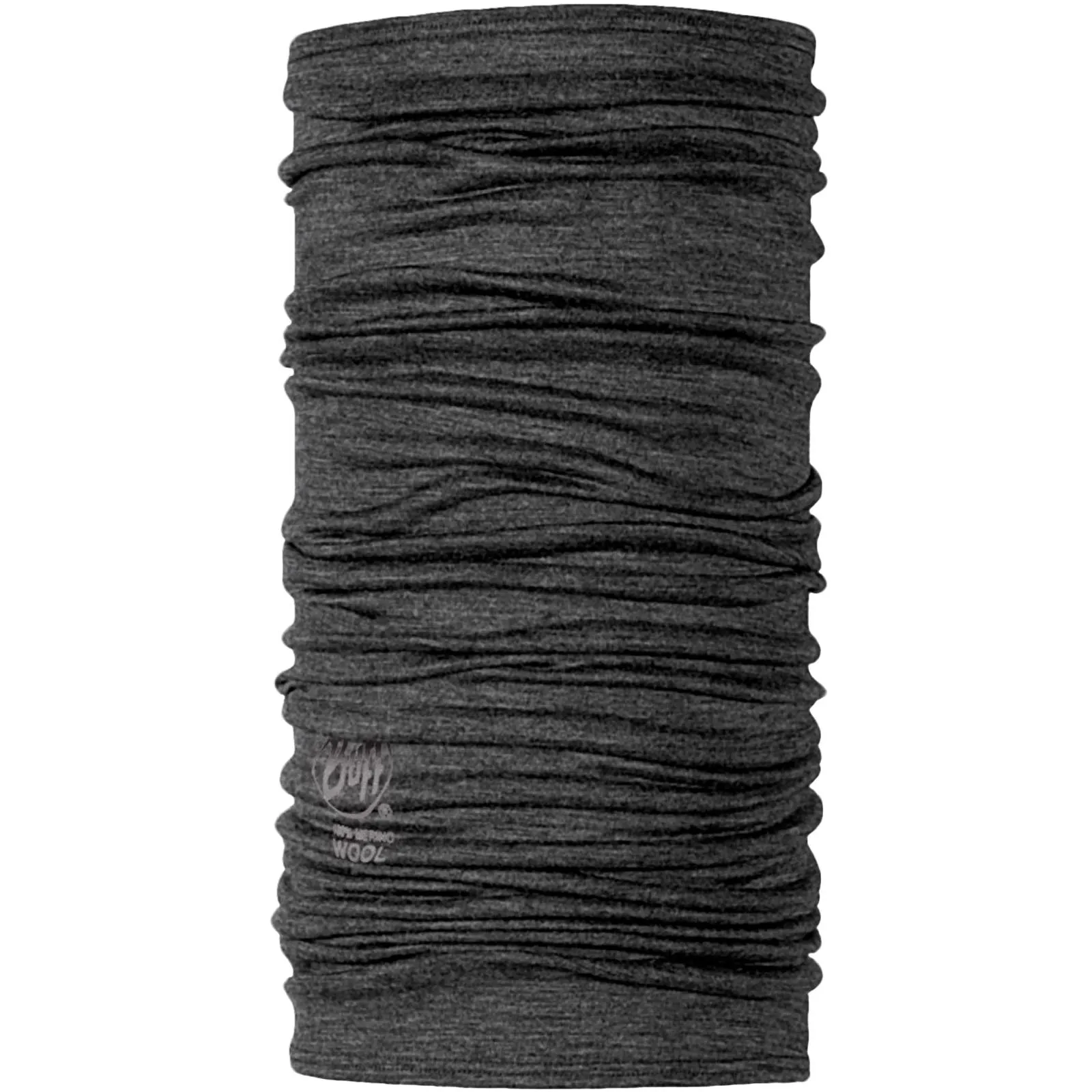 Buff Unisex Lightweight Merino Wool Original Tubular Neck Gaiter - Grey