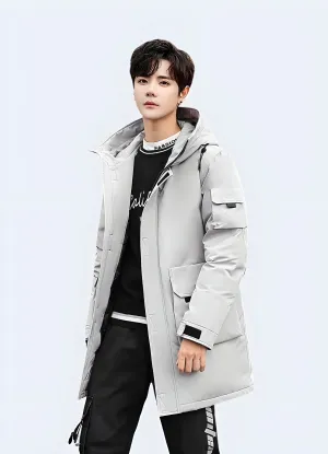 Canadian Winter White Streetwear Padded Jacket