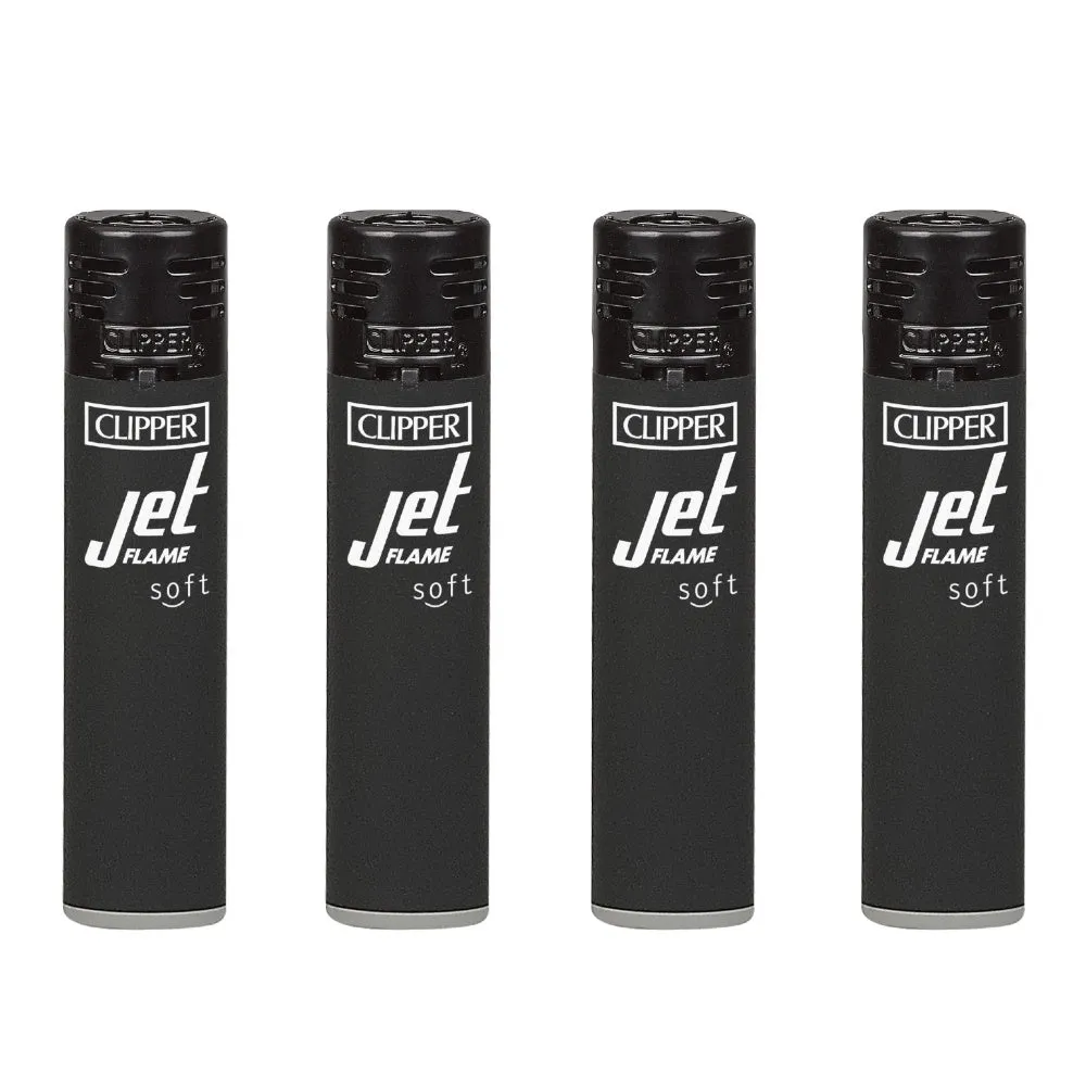 Clipper - Jet Flame Lighter - Soft Black