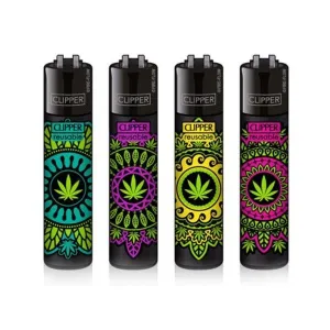 Clipper Lighter - Mandala Leaves 3