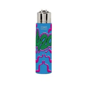Clipper Lighter - Rubber 420 Cartoon Leaves