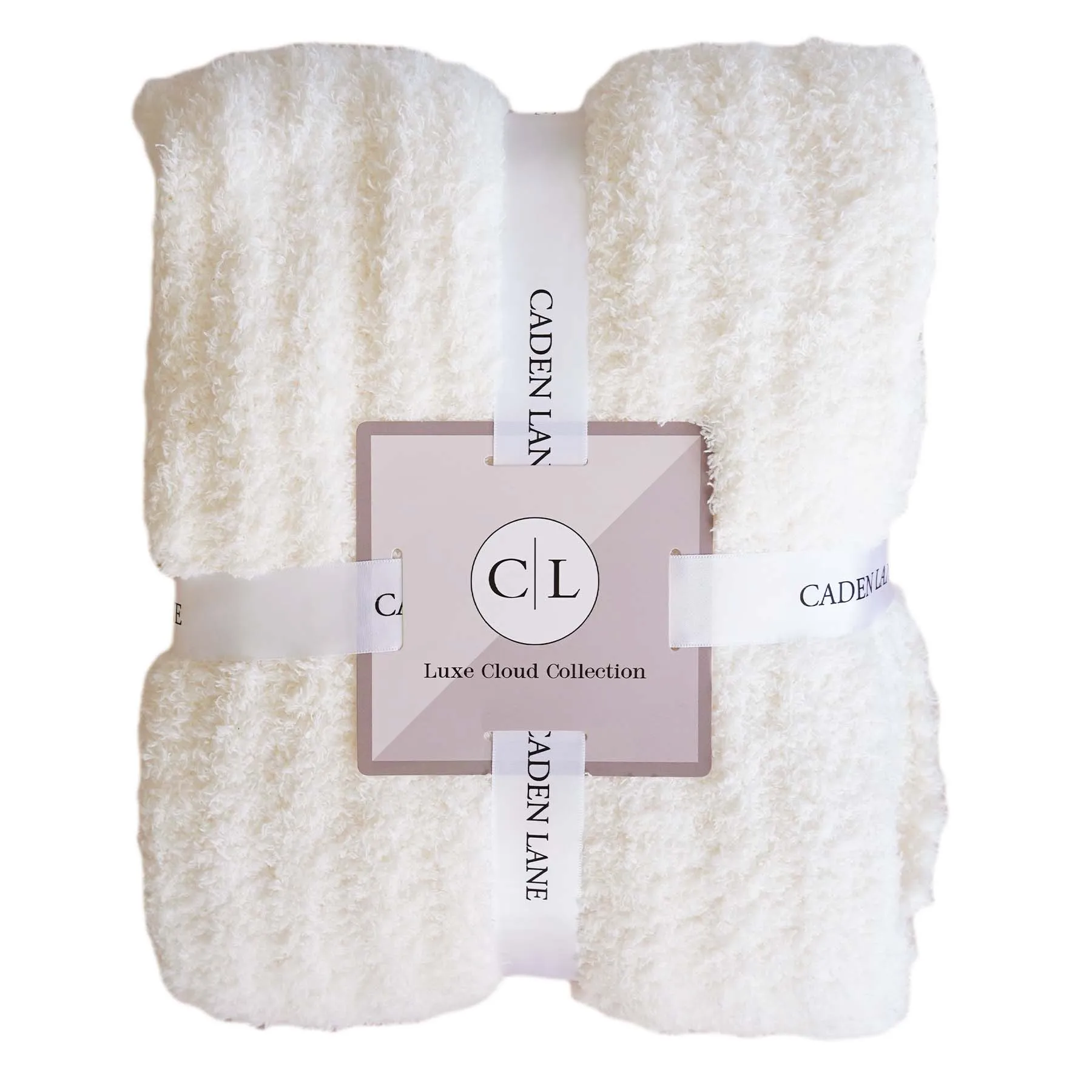 CuddleLane™ Luxe Blankets | Ivory