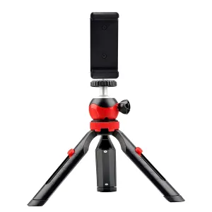 Digitek (DTR-200MT) 18CM Flexible & Portable Mini Tripod with Smartphone Holder & 360