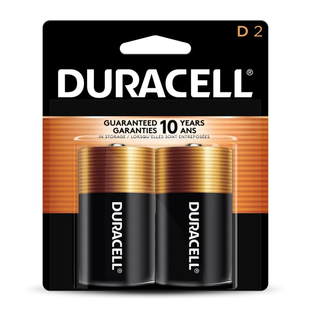 Duracell Coppertop D Alkaline Batteries