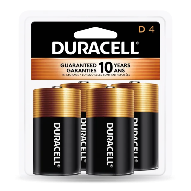 Duracell Coppertop D Alkaline Batteries