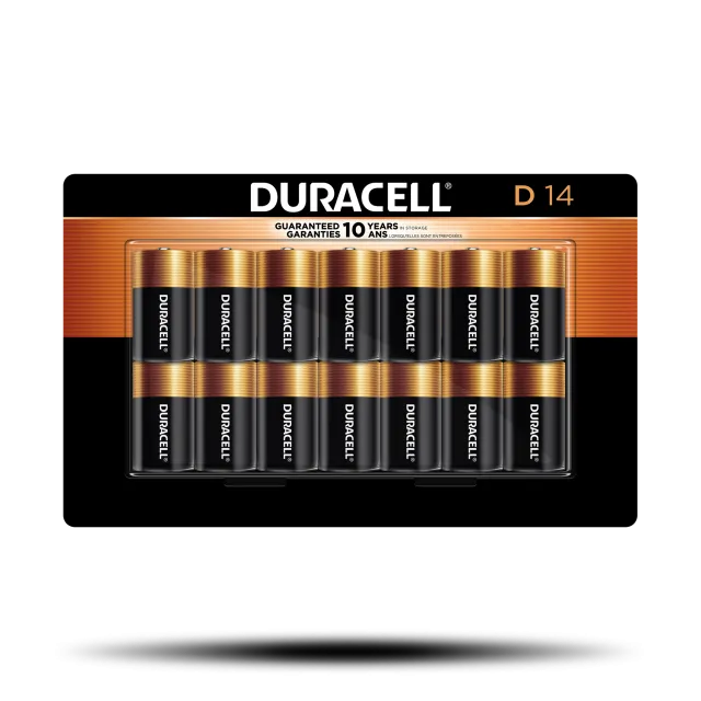 Duracell Coppertop D Alkaline Batteries