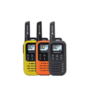 EcoXGear EcoXTalk Series Handheld UHF CB Radio with Up to 3km Range - Tri-Colour Triple Pack - EXG50-3PK