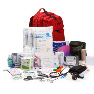 Elite First Aid Tactical Trauma Kit Backpack - Fully Stocked!