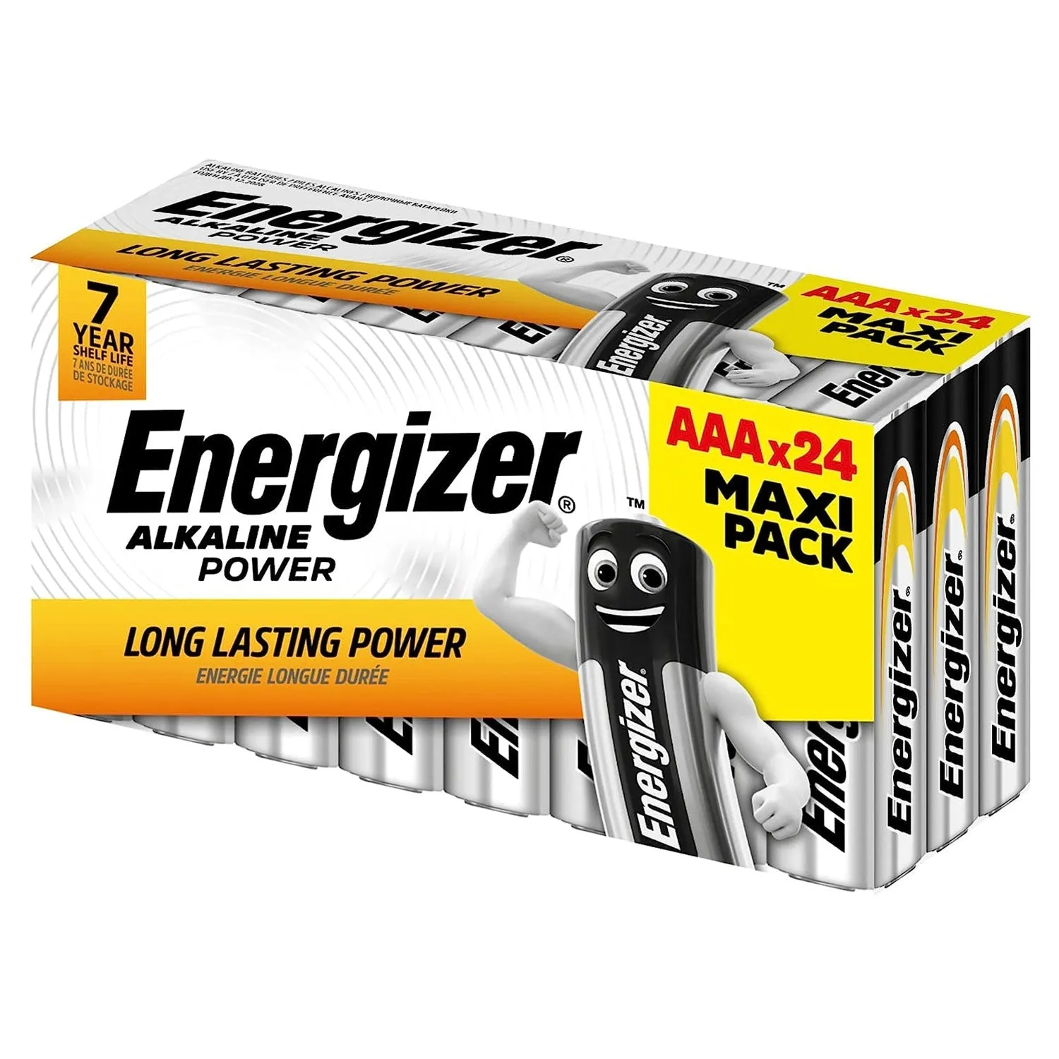 Energizer AA Alkaline Batteries Long Lasting AAA Battery Power Pack of 24 (Family Pack)