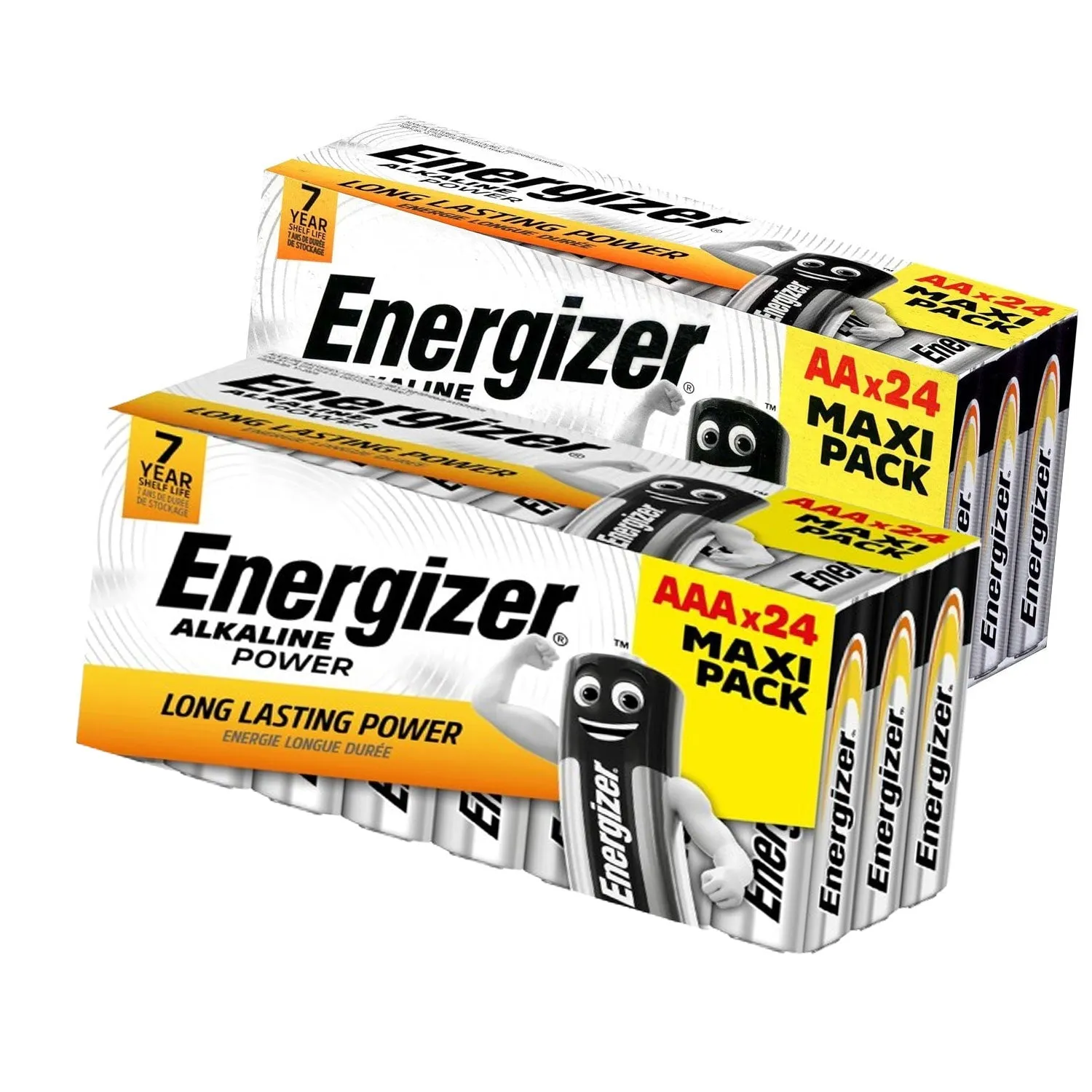 Energizer AA Alkaline Batteries Long Lasting AAA Battery Power Pack of 24 (Family Pack)