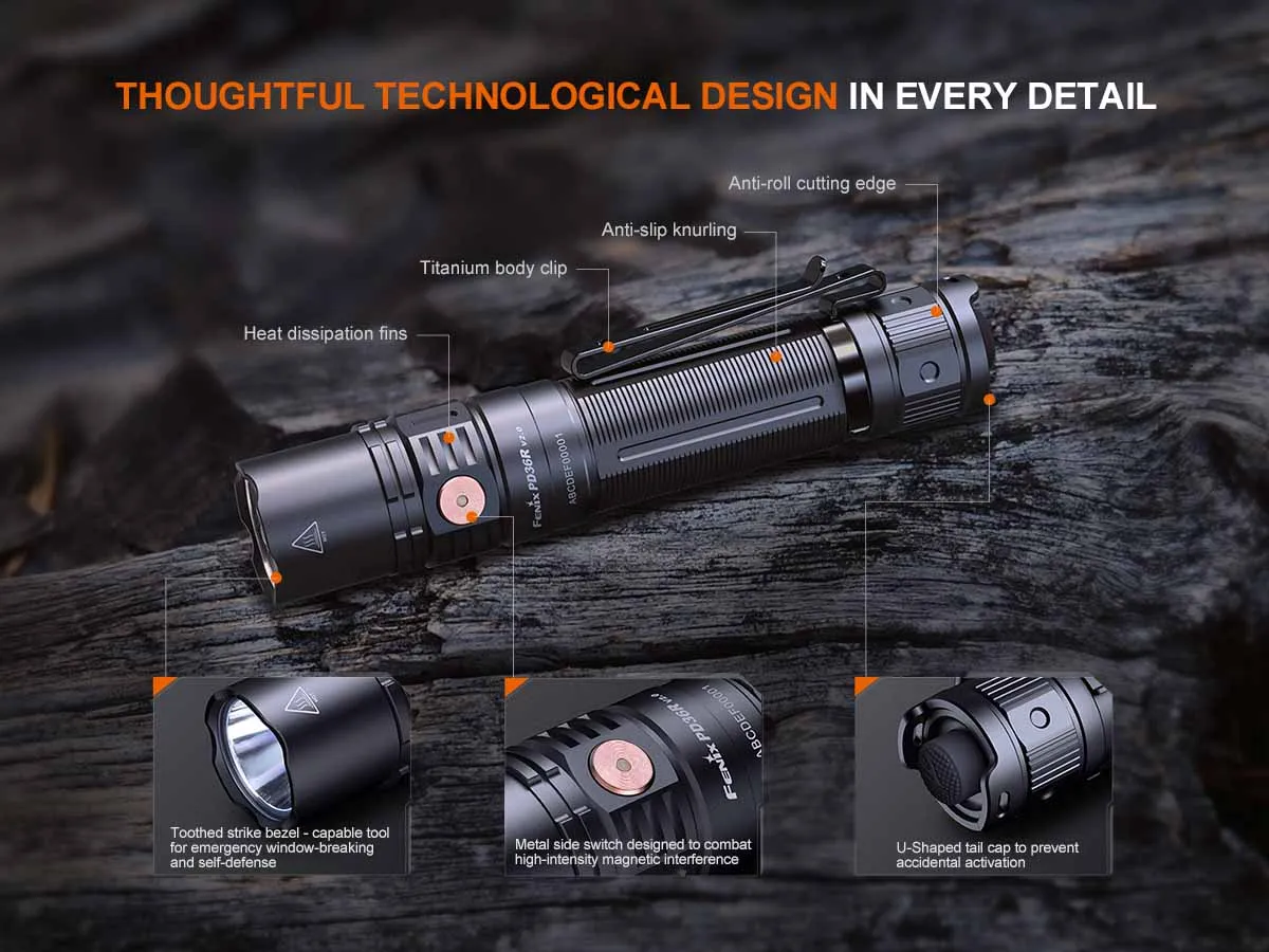 Fenix PD36R V2.0 Rechargeable Flashlight