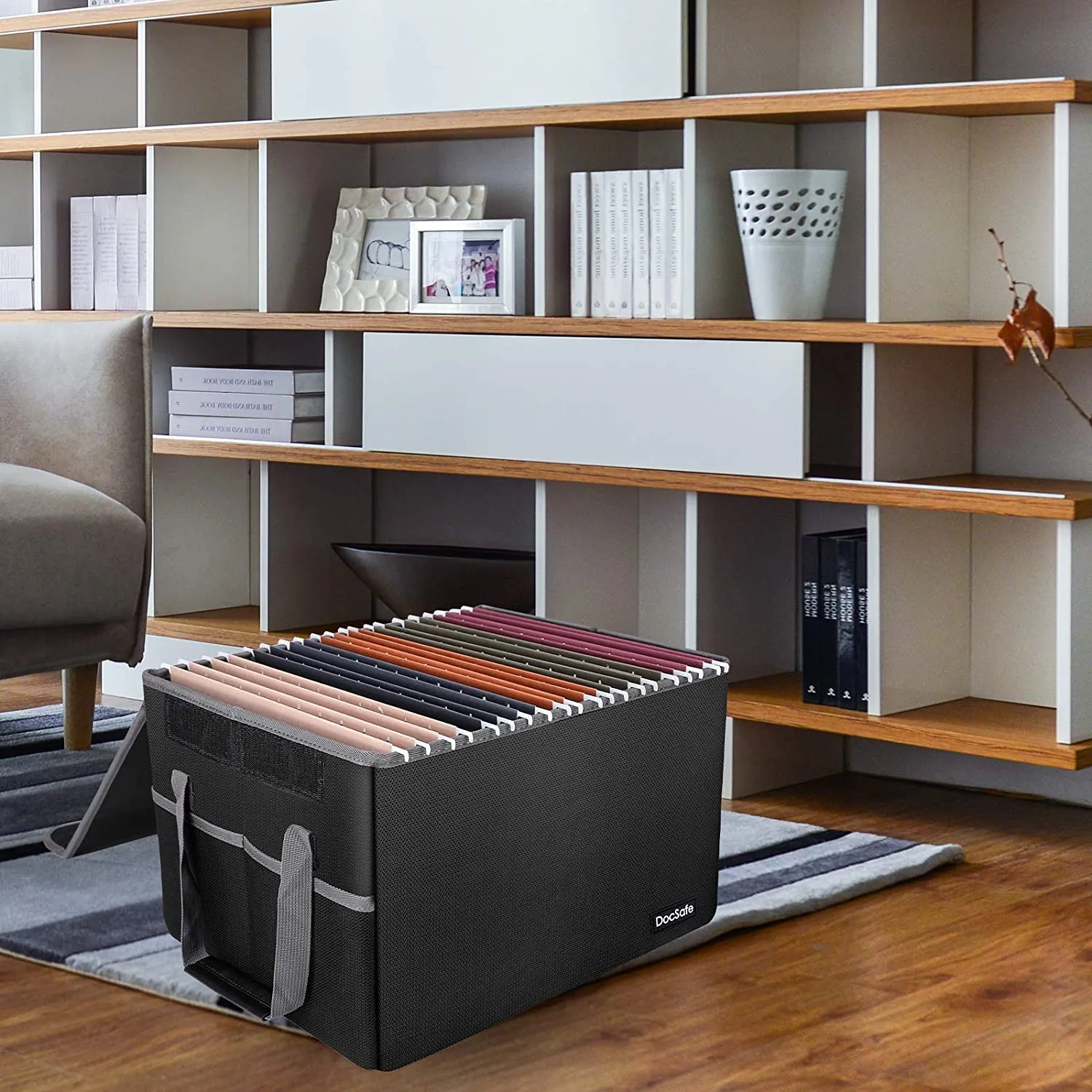File Box Fireproof File Storage Organizer Box with Lid