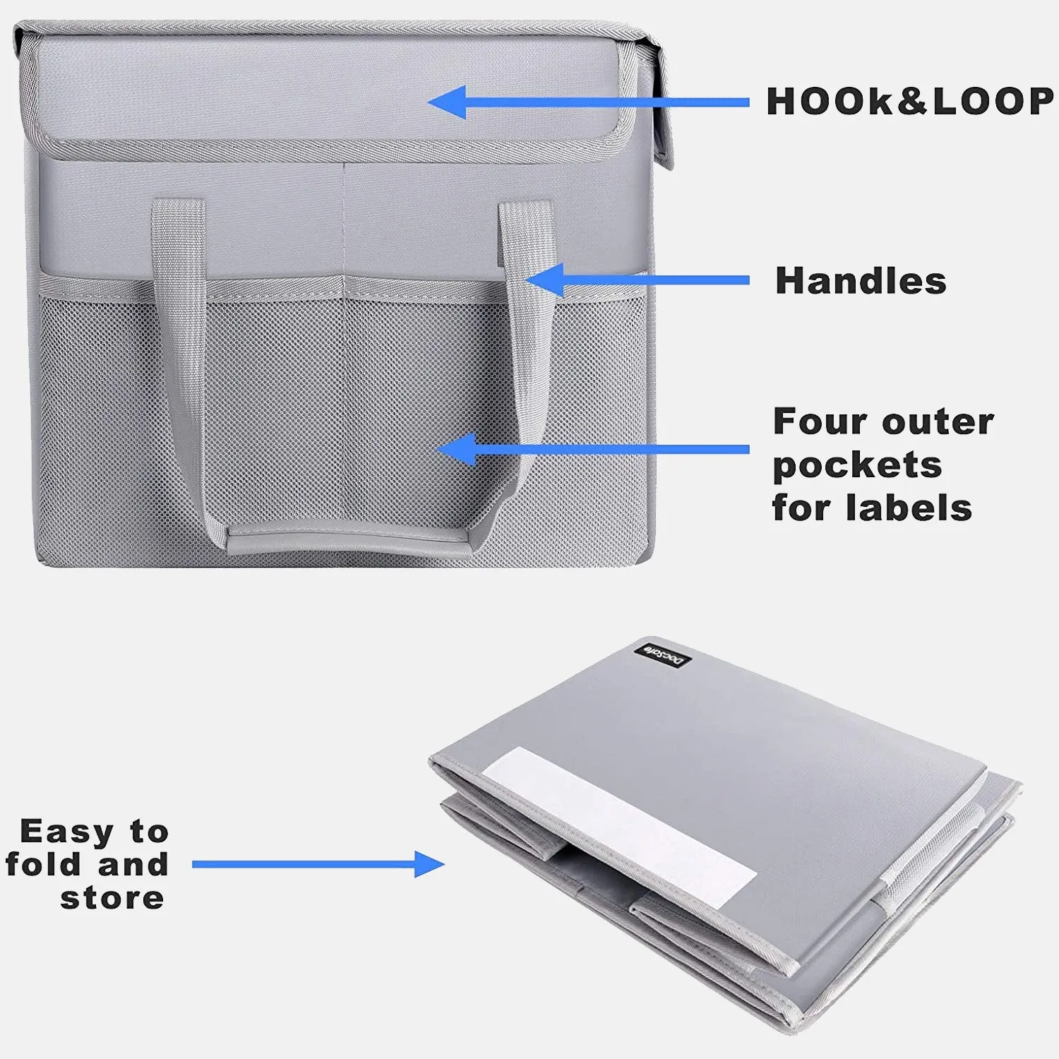 File Box Fireproof File Storage Organizer Box with Lid