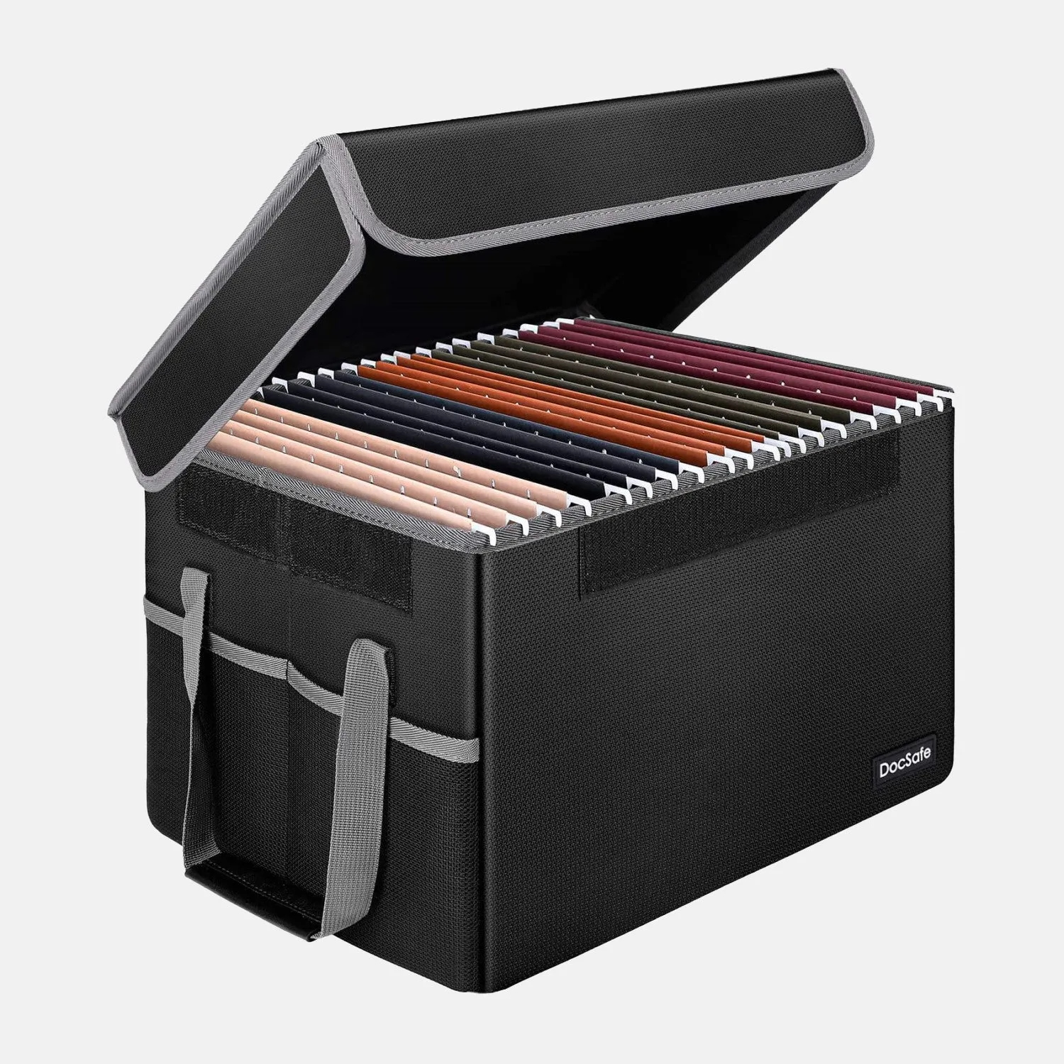 File Box Fireproof File Storage Organizer Box with Lid