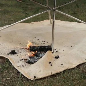 Fireproof Cloth Camping Flame Retardant Insulation Mat Blanket Glass Coated