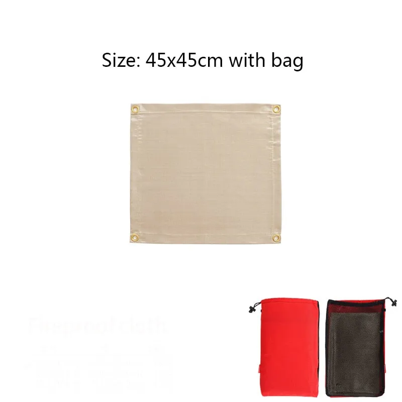 Fireproof Cloth Flame Retardant Insulation Mat Blanket Glass Coated Heat Insulation Pad