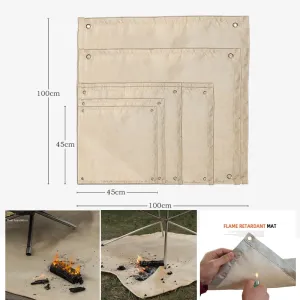 Fireproof Cloth Flame Retardant Insulation Mat Blanket Glass Coated Heat Insulation Pad