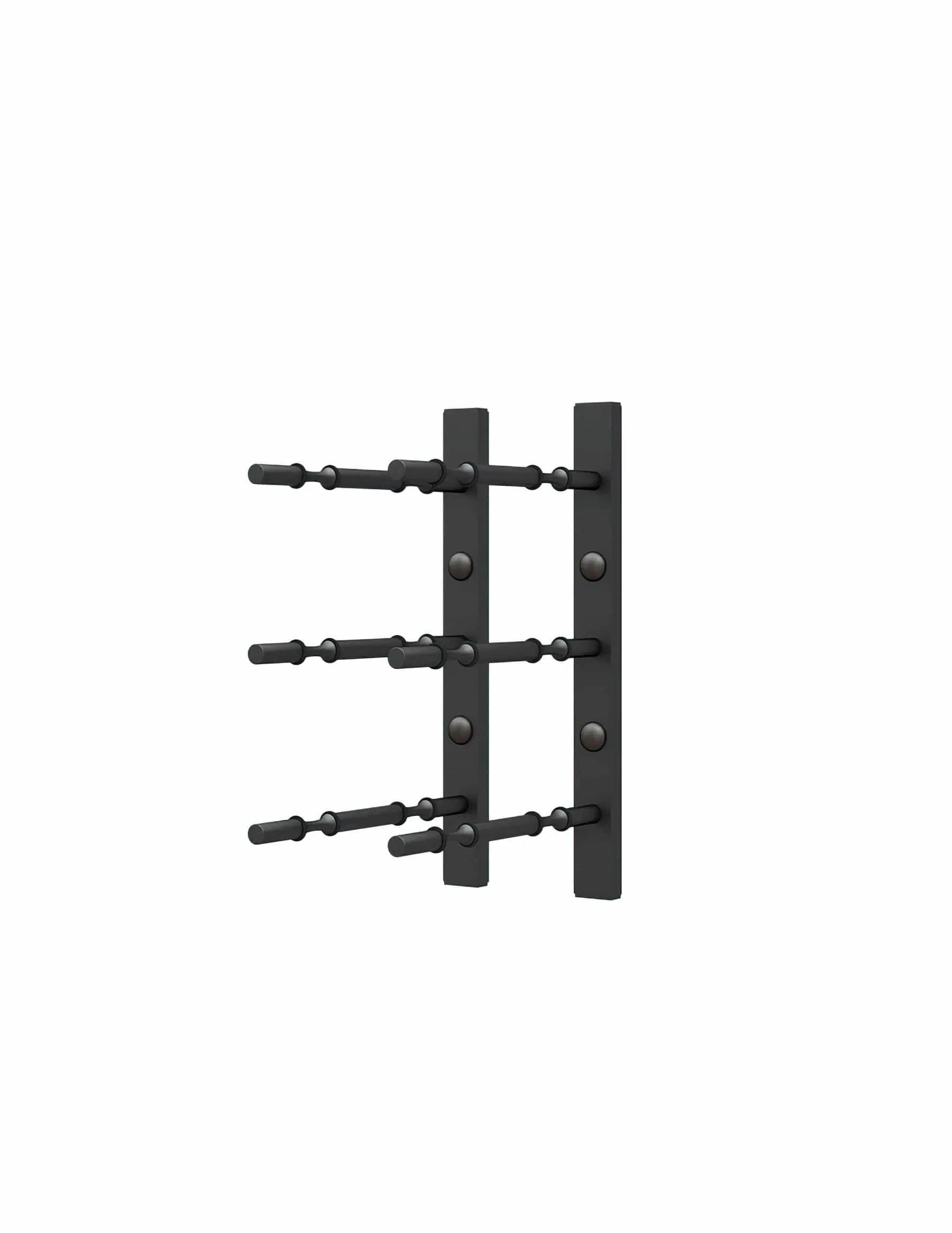 Horizontal HZ Wall Mounted Wine Rails – 1FT Metal Wine Rack (3 To 9 Bottles)