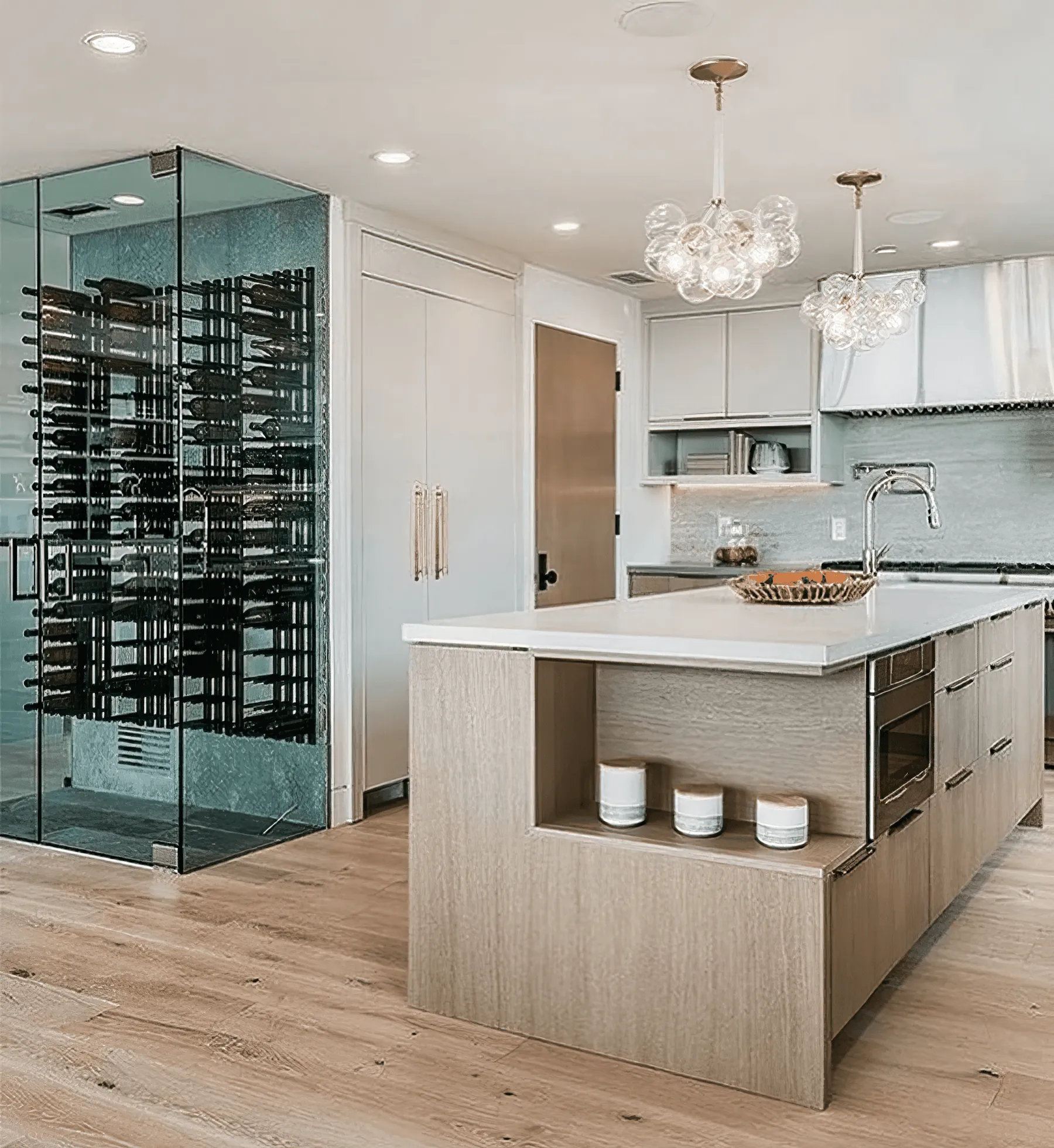 Horizontal HZ Wall Mounted Wine Rails – 1FT Metal Wine Rack (3 To 9 Bottles)