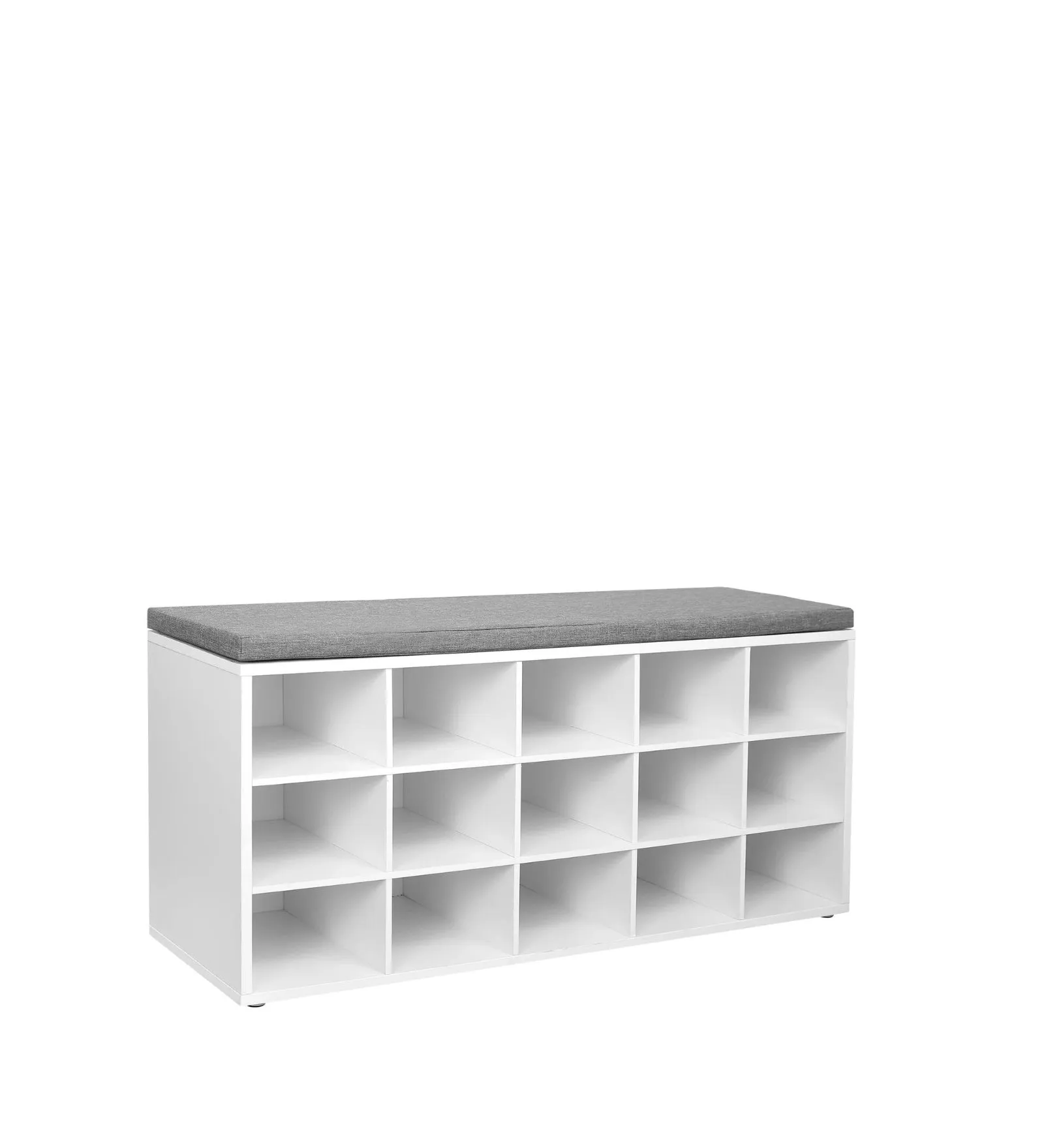 Jack Shoe Rack in Frosty White Finish