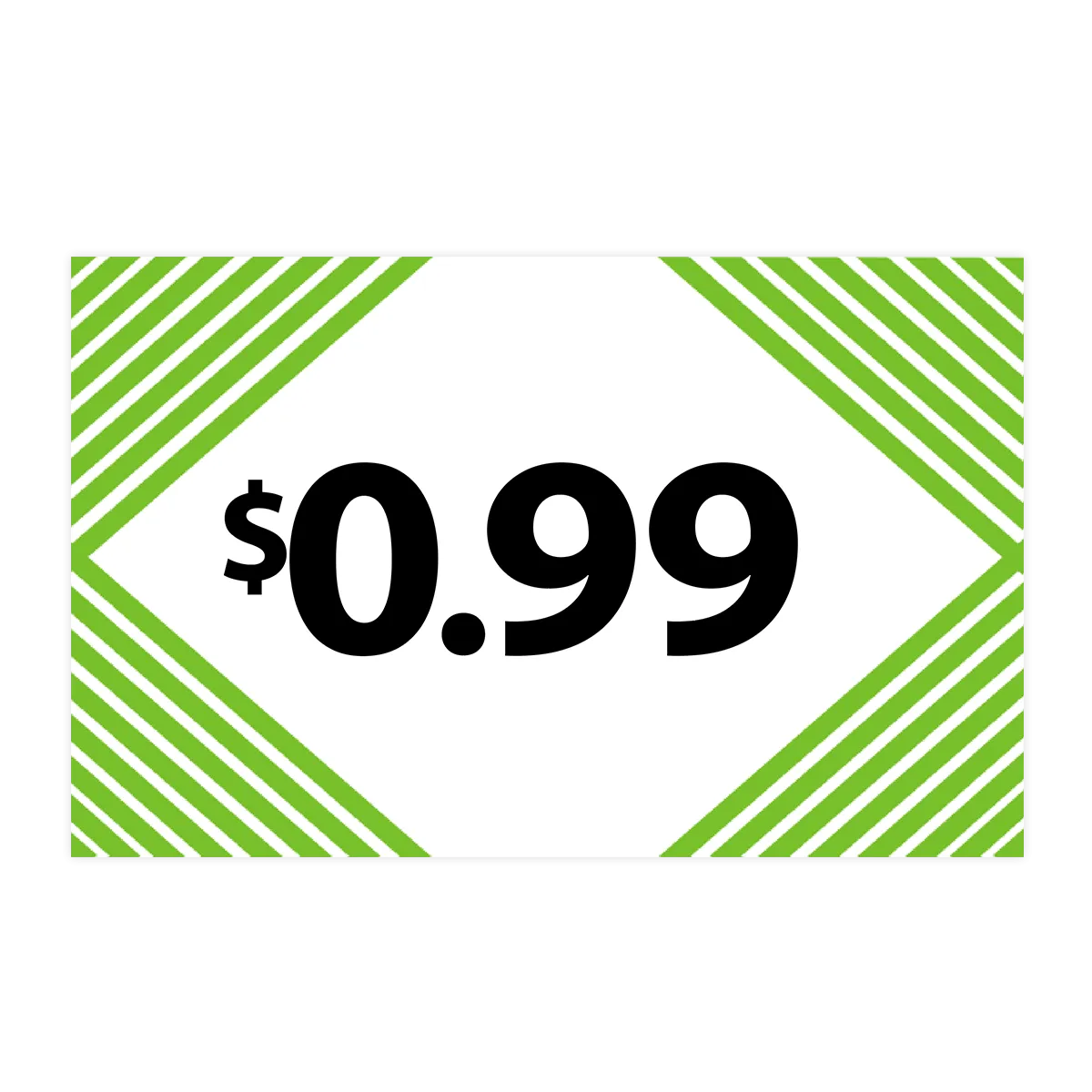 Merchandising Fixture - $0.99 Retail Tag 25 Per Pack 978300