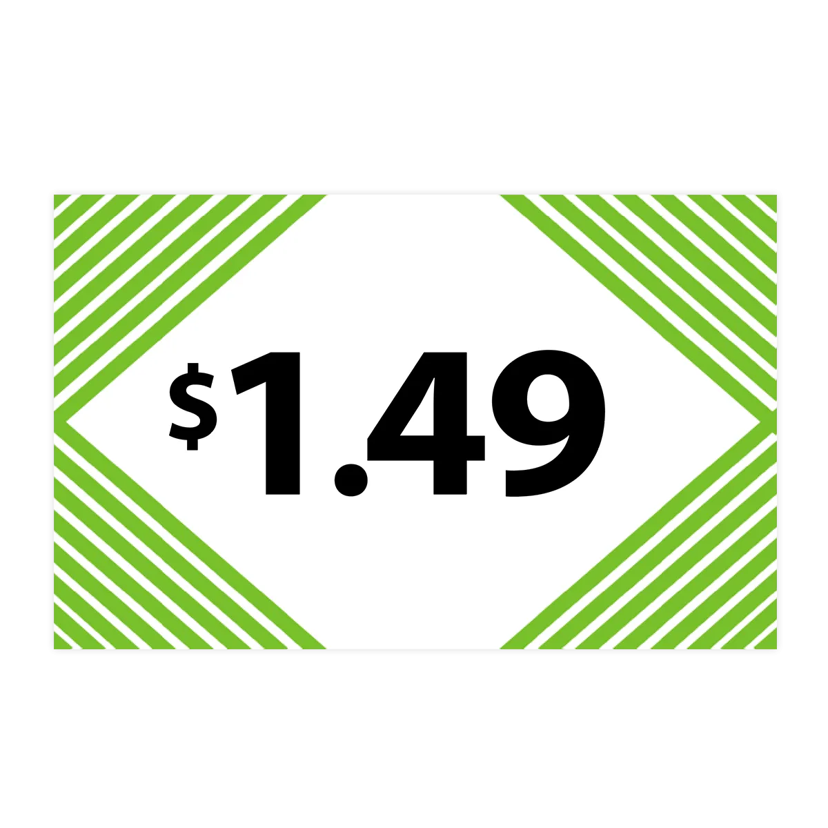 Merchandising Fixture - $1.49 Retail Tag 25 Per Pack 978310