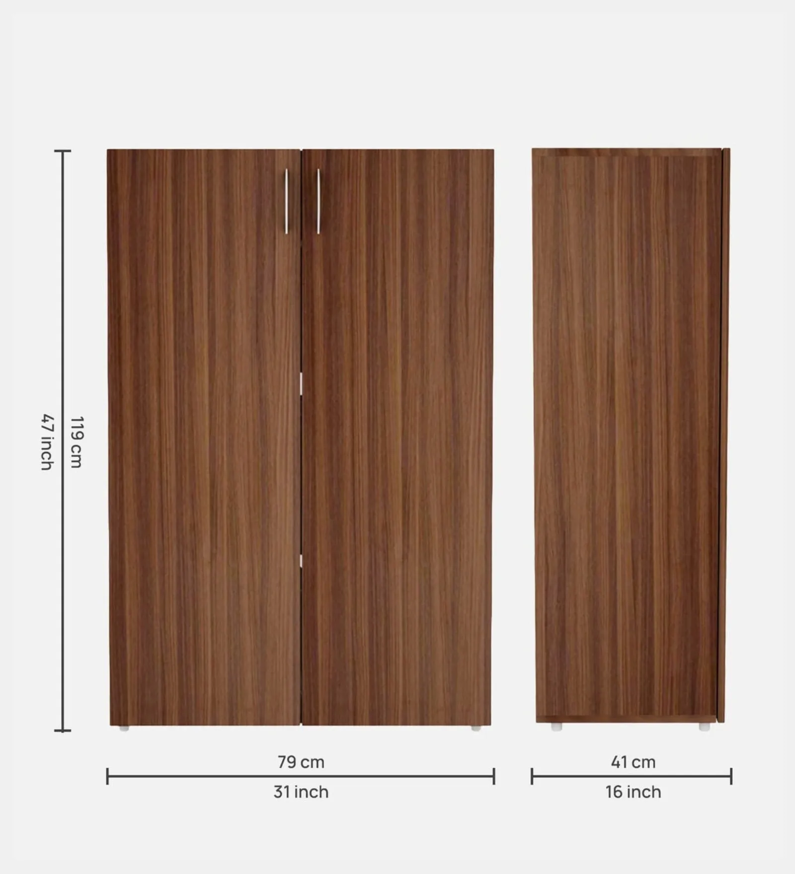 Mora Shoe Rack in Oral Walnut Finish