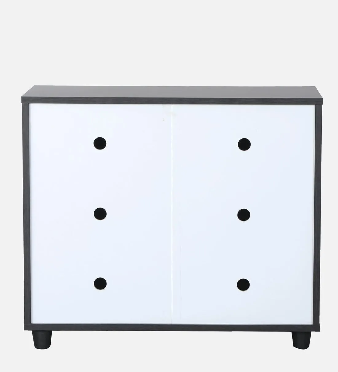 Myna Shoe Rack in Wenge Finish & Frosty White Finish