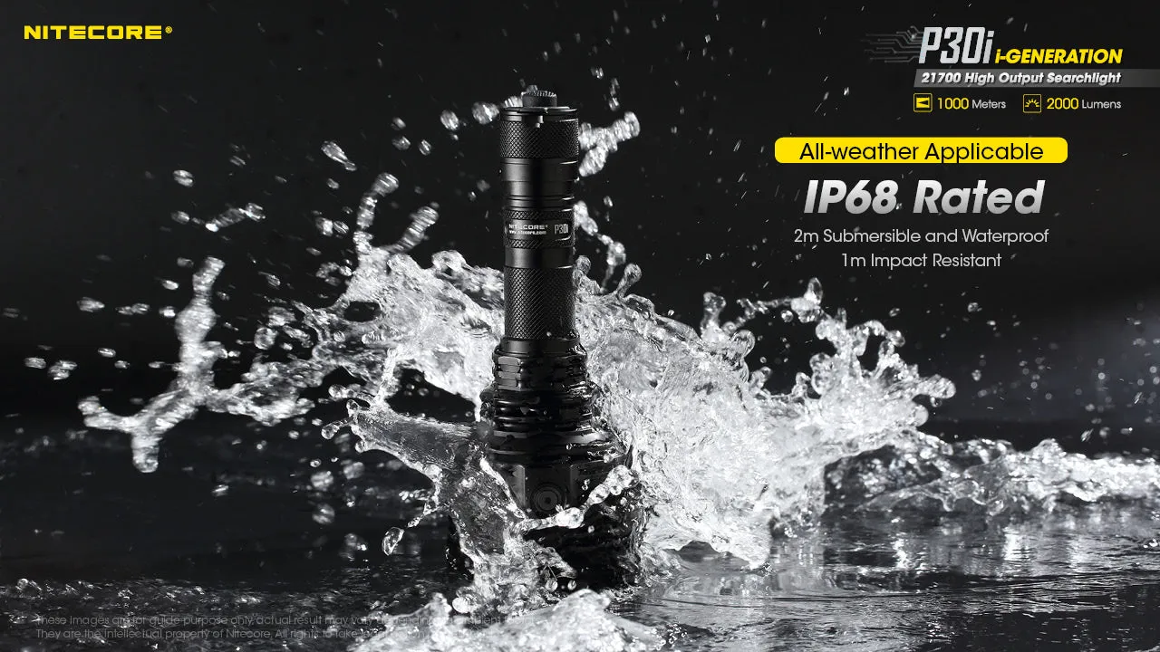 NITECORE 2000 LUMENS HIGH OUTPUT SEARCHLIGHT (P30I)