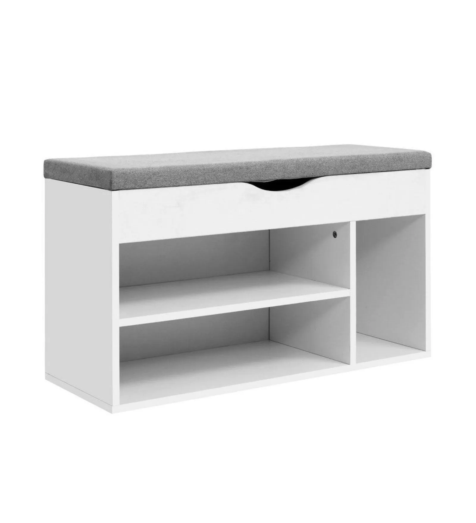 Piper Shoe Rack in Frosty White Finish