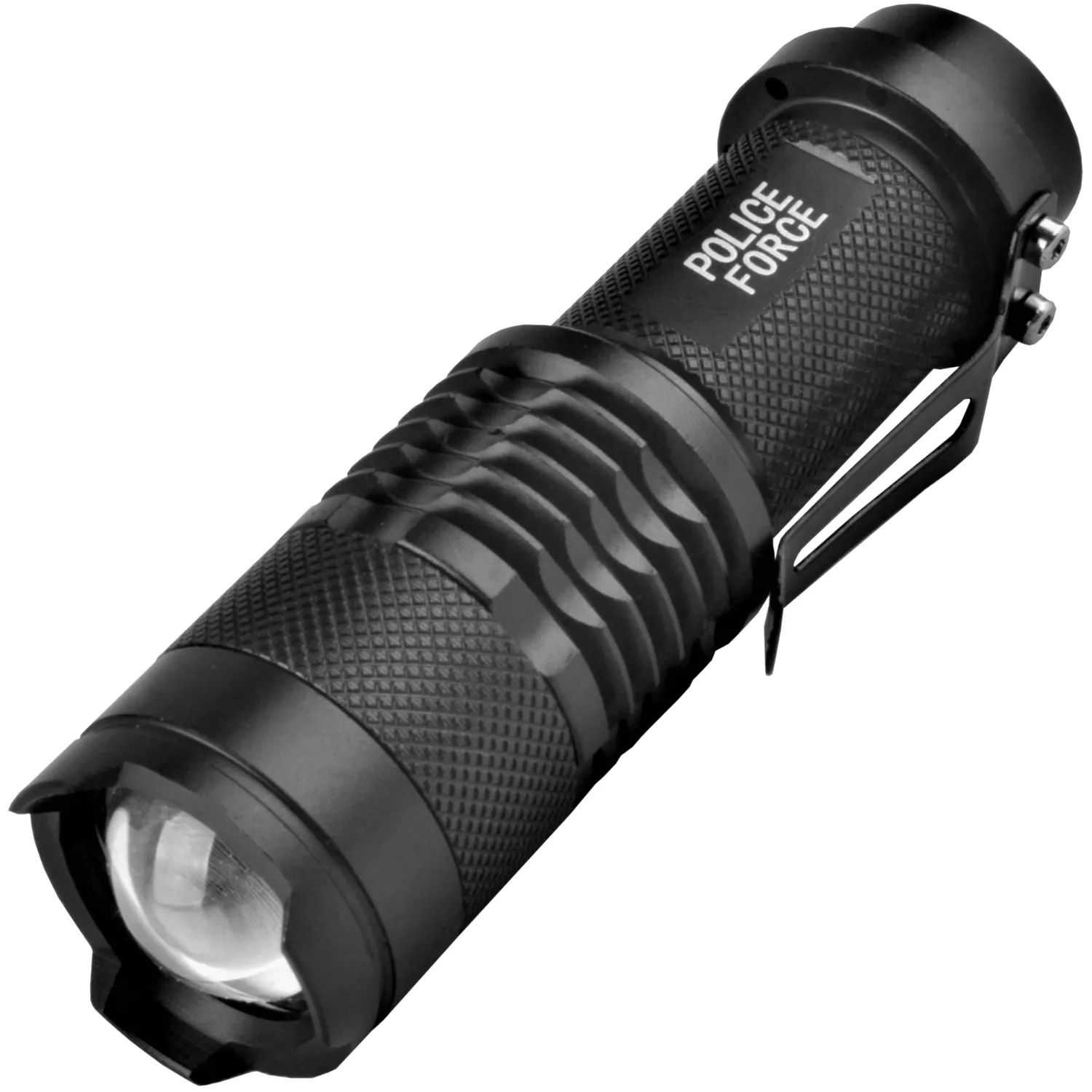 Police Force Tactical 3.5" Mini Q5 LED Zoom Flashlight 220 Lm