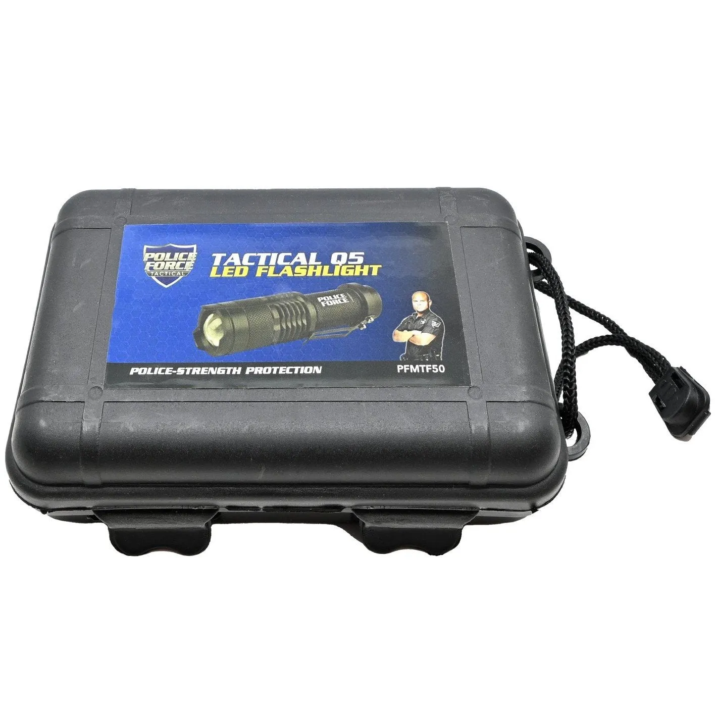 Police Force Tactical 3.5" Mini Q5 LED Zoom Flashlight 220 Lm