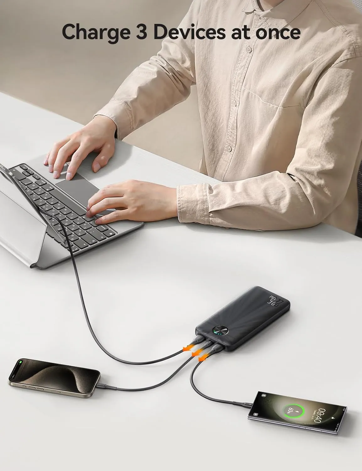 Power bank 10000 mAh - Fast Charging 22.5W - JR-PBF15