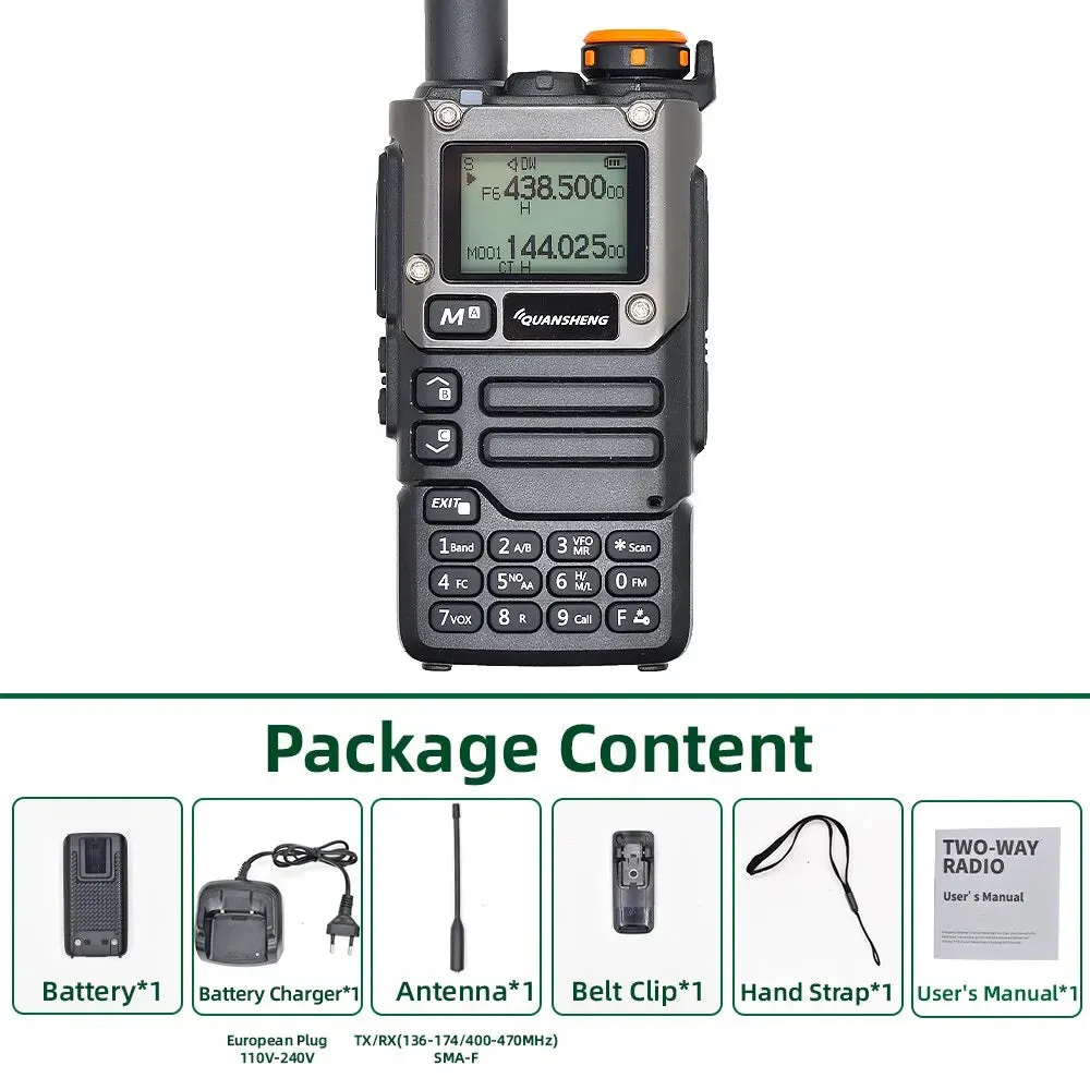 Quansheng UV K5 (8) Walkie Talkie Portable Am Fm Two Way Radio Commutator Station Amateur Ham Wireless Set Long Range Receiver