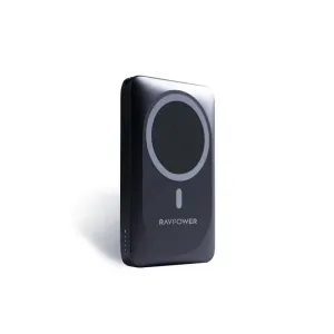 RAVPower 10000mAh Magnetic Wireless Powerbank Fast Charging 15W with Magnetic Phone Case (Black) | RP-PB1212