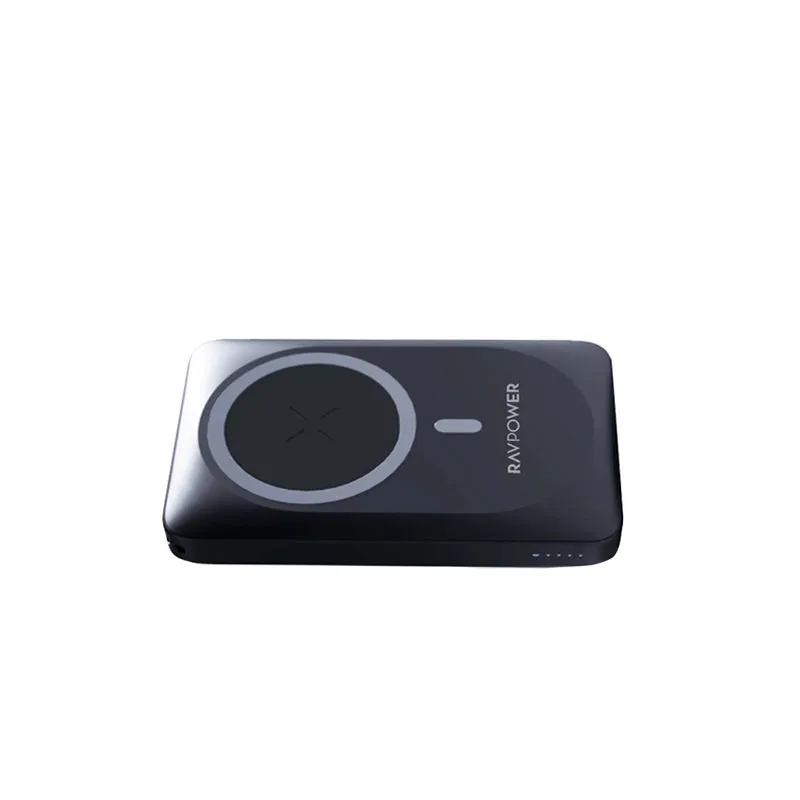 RAVPower 10000mAh Magnetic Wireless Powerbank Fast Charging 15W with Magnetic Phone Case (Black) | RP-PB1212